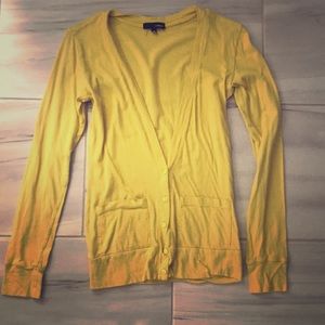 Summer yellow long layer shirt